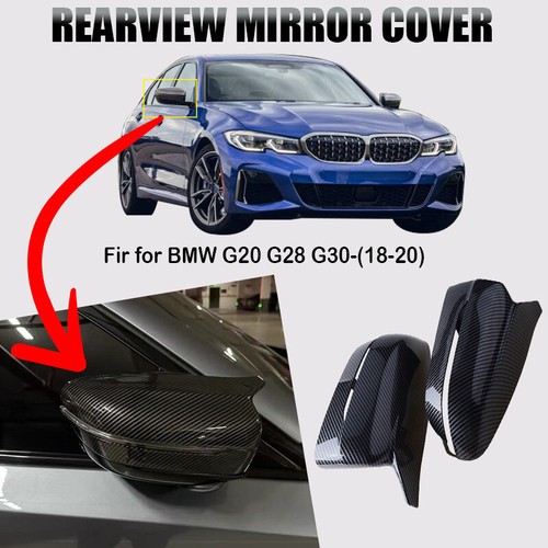 M STYLE FULL DRY CARBON FIBER REPLACEMENT MIRROR COVERS FOR 2017~22 BMW G30 G20 - Bild 3 von 13