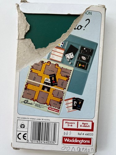 Cluedo Travel Magnetic Pocket Edition Game Vintage 1989 Waddingtons - Picture 12 of 13