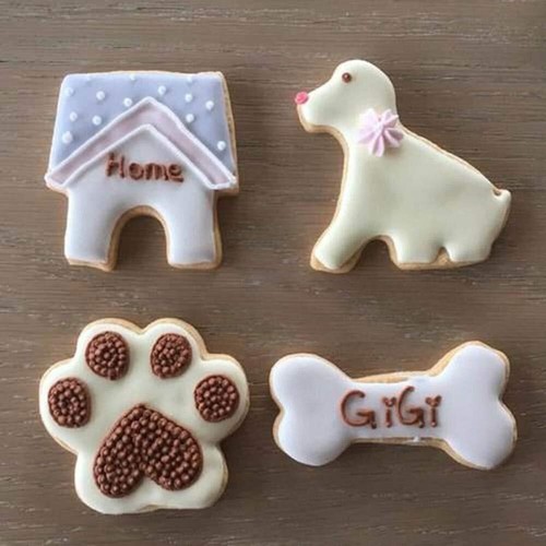 Hundeknochen-Ausstecher-Set mit 6 Stück - einschließlich Hundeknochen Pfotena... - Bild 8 von 8