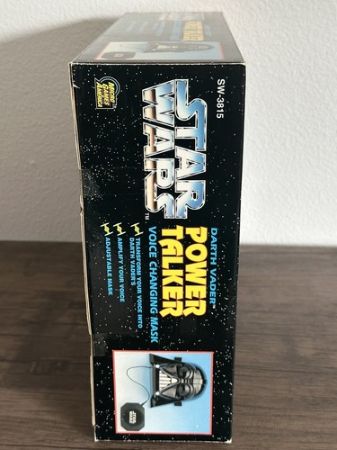 Star Wars: 1995 Darth Vader Power Talker Voice Changing Mask New - Picture 4 of 14