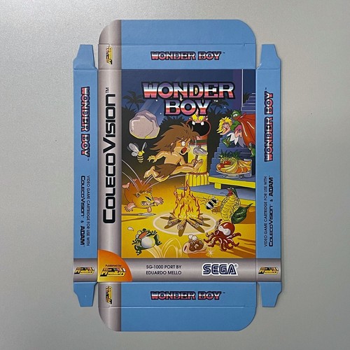 Wonder Boy unbenutzt Unfolded Box Neu Selten ColecoVision Coleco Team Pixelboy - Bild 2 von 9