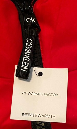 Calvin Klein Men’s Infinite Stretch 7 Degrees Warmth Factor Red Med Jacket NWT - Picture 4 of 16