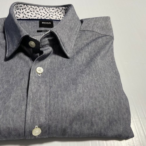 Hugo Boss Lukas_53 Casual Shirt Cotton Blend Pique M - Picture 11 of 12