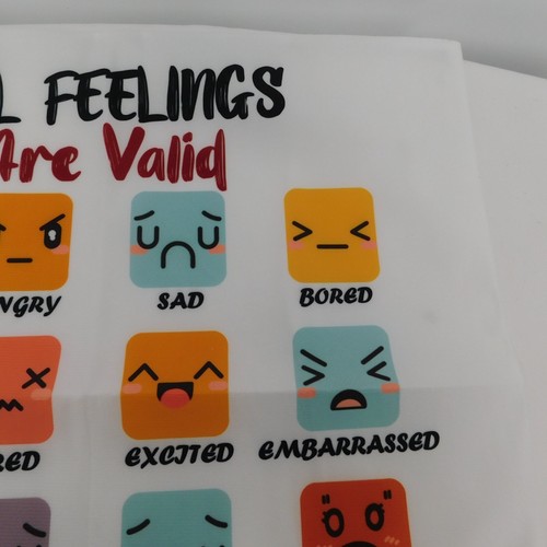 Funda de almohada All Feelings Are Valid niños aula terapia médico nueva - Imagen 3 de 9