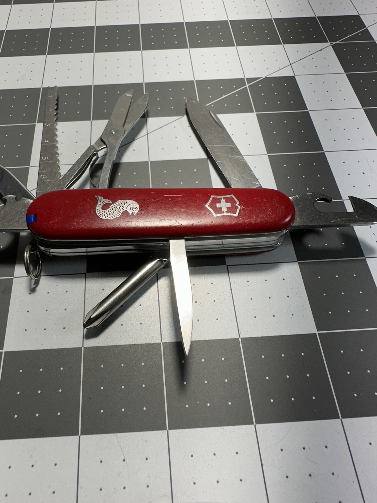 Victorinox Vintage Fisherman Swiss Army Folding Pocket Knife 91MM 7152 