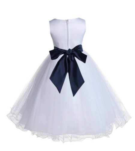 FLUFFY TULLE PRINCESS FLOWER GIRL DRESS CHILDREN BIRTHDAY PARTY WEDDING GOWN NEW - Picture 30 of 43