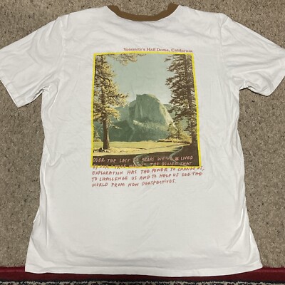 Rare The North Face Large White Rogue Graphic T Shirt National Park Yosemite eBay