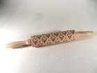 Christmas Rolling Pin Carved Reindeer Holiday Cookies Dough Tool 14"