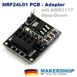 NRF24L01+ PCB Adapter | Breakout Board - Breadboard Pinout Funk Modul