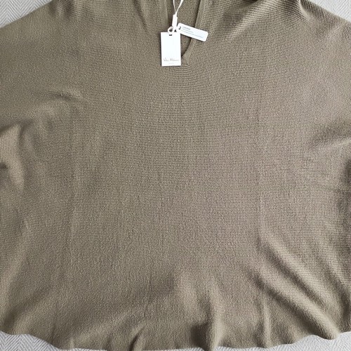 Vila Milano Sweater Shirt Top Size 3XL Green Knit V-Neck Tunic Hoodie Y2K Boho - Picture 10 of 19