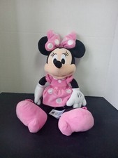 Disney Store Minnie Mouse 20'' Plush Doll Pink Polka Dot Dress Bow Heels Soft