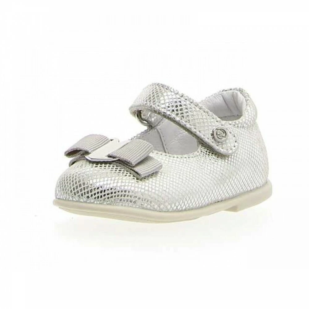 Naturino 4891 baby Girl Leather Shoes Silver Viper Argento Size EU