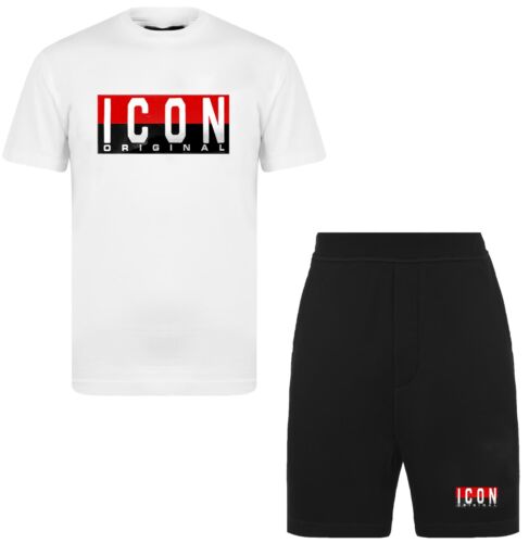 Nuevo Juego de Camiseta de Algodón + Pantalones Cortos ICON ESTAMPADO Chándal Verano - Imagen 3 de 3