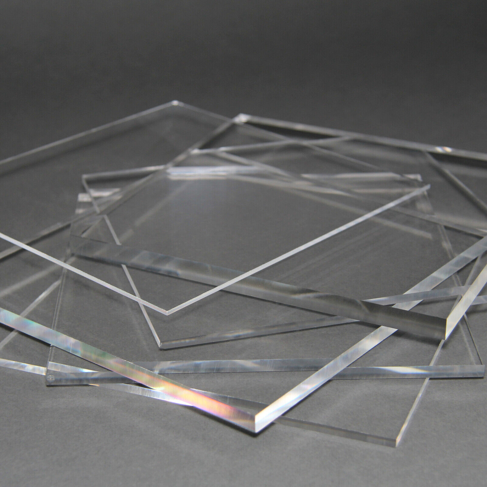 PLEXIGLAS ACRYLGLAS KANTEN POLIERT 2-8 mm Dicke SCHEIBE IM WUNSCHZUSCHNITT