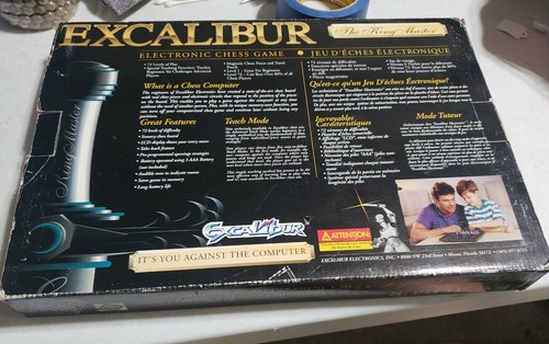 Excalibur King Master 2 II Elektronischer Computer Schach Dame Neu Open Box - Bild 9 von 11