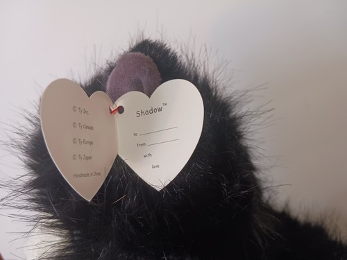 TY Classic Shadow The Black Cat 13" Plush Stuffed Animal Retired 1999 Halloween - Picture 8 of 24