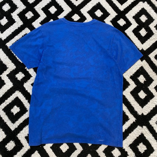 Vintage Etro Unisex Blue Cotton T-Shirt Size S Regular Fit Y2K 90s - Picture 12 of 16