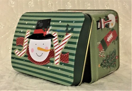 Christmas Tins Holiday Mailboxes, Hinged Snowman Penguins 5 Designs U Pick New🐧 - Picture 24 of 26