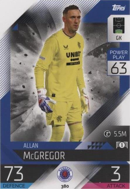 2022-23 Topps Match Attax Uefa Club Competitions Allan Mcgregor #380 - 1 of 1
