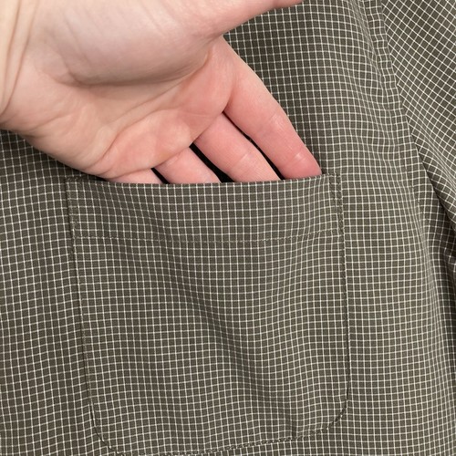 Breakwater Shirt Mens Large Green Plaid Check Pattern Button Up Short Sleeve - Picture 6 of 9
