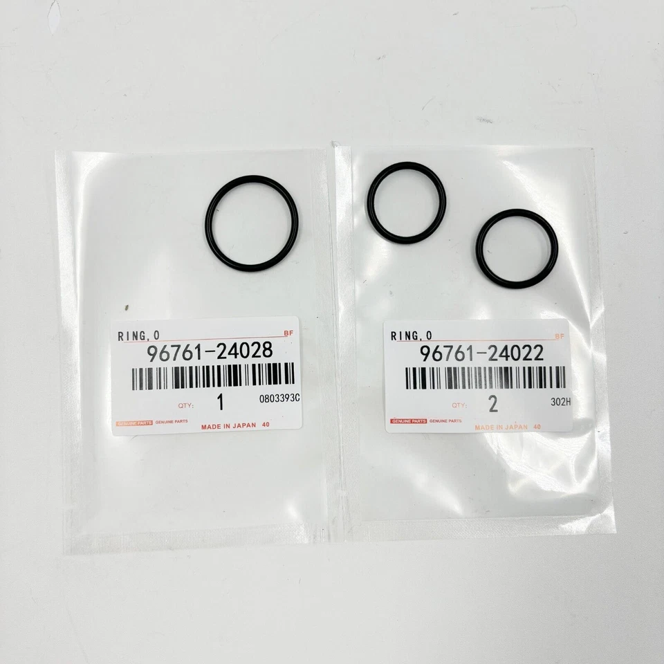 For TOYOTA 93-98 Supra LEXUS GS300 IS300 Engine Coolant Pipe O-Ring Set of 3 Foto 4 de 4