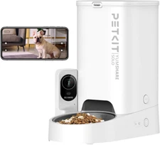 Automatic Cat Feeder with Camera,1080P HD Video with Night Vision, Pet Feeder Dr