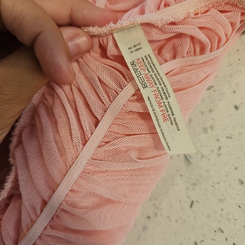 Body Free People Intimately Nuevo con Etiquetas Rosa Transparente Acanalado Sin Mangas Talla XS - Imagen 9 de 9