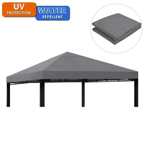10'x10' Waterproof Gazebo 1/2Tier Top Replacement Canopy UV Sunshade Patio Cover - Picture 37 of 81