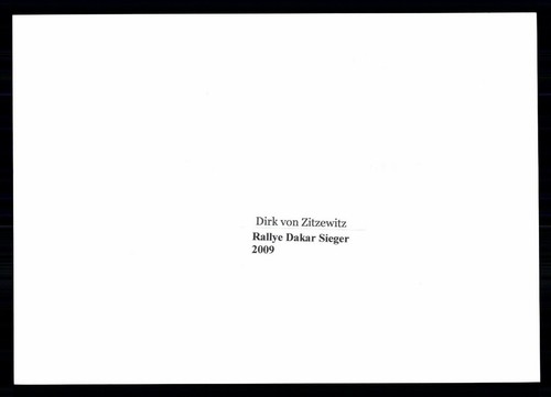 Dirk von Zitzewitz Original Signiert Rallye Dakar Sieger 2009 ## G 27265 - Bild 2 von 2