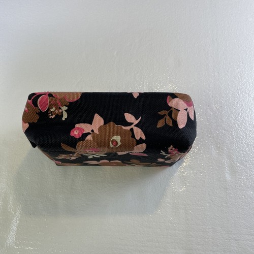 Spartina 449 Black Pink Floral Tote 12x17x6 with Matching Cosmetic Bag - Picture 8 of 23