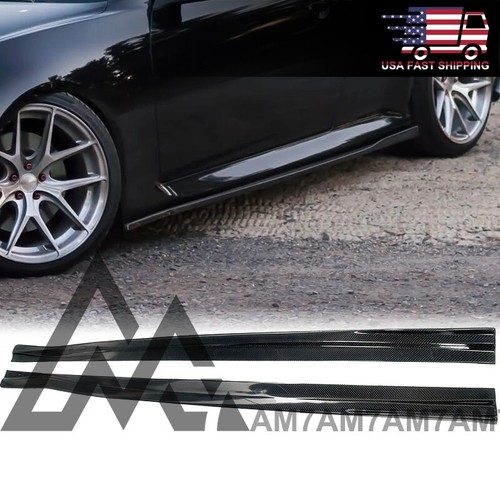 AM Style Carbon Side Skirts For 2008 2009 2010 2011 2012 2013 Infiniti G37 Coupe - Picture 2 of 7