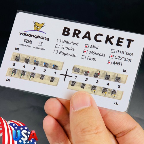 Dental Orthodontic Braces Brackets Metal Mini MBT.022 Hook345 BRACKET SA - Picture 4 of 27