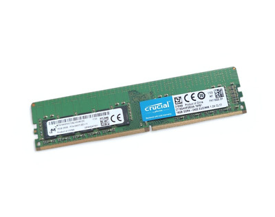 Crucial Micron 16GB 2Rx8 PC4-2400T-E UDIMM ECC RAM DDR4-2400
