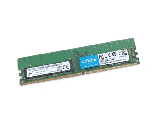 Crucial Micron 16GB 2Rx8 PC4-2400T-E UDIMM ECC RAM DDR4-2400 CT16G4WFD824A
