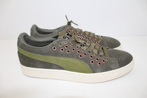 Tenis Puma Gamuza XL Cinta Grande de Encaje VR - Verde Oliva - Para Mujer Talla 9.5 - Imagen 2 de 8
