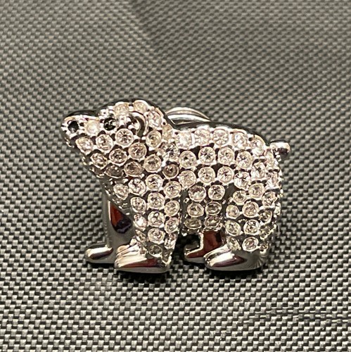 Lot Of 6 Swarovski Crystal Tie Tac Pins Polar Bear Swan Bamboo Wave. - Picture 10 of 16