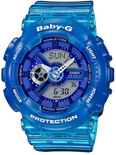 Casio Baby-G * BA110JM-2A Anadigi Jelly Marine Blue COD PayPal Ivanandsophia - Picture 2 of 8