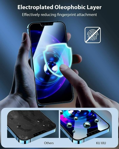 2Pcs Shockproof Screen Protector with Easy Fit Tool for iPhone 13 13 Pro Pro Max - Picture 4 of 7