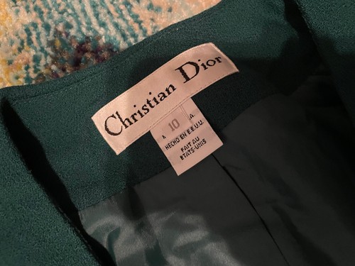 Gonna Dior 100% lana donna taglia 10 * Nuova con etichette* abito/casual - Foto 4 di 15