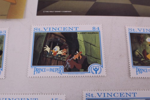 disney world of postage stamps st. vincent prince and the pauper - Picture 11 of 12