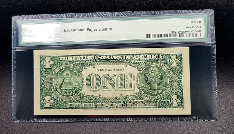 2006 $1 Federal Res. STAR Note New York Fr#1932-B* 66 EPQ Gem Unc. - Image 2 of 2