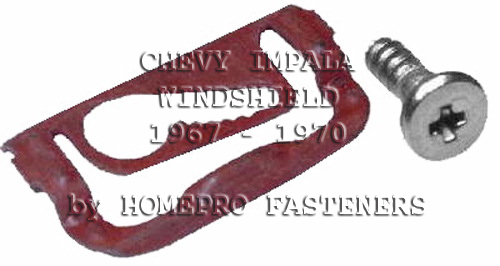 SE ADAPTA A CHEVY IMPALA 1967 - 70 PARABRISAS REVELAR CLIPS MLDG 20 - Imagen 1 de 1
