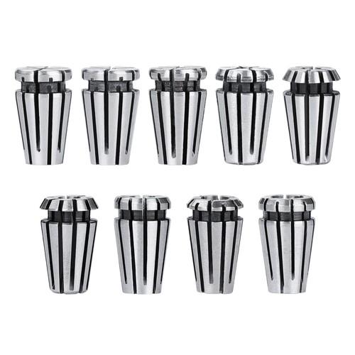 ER8 Spring Collet Set NC Engraving Milling Lathe Machine Chuck Tool 9Pcs 1-5mm - Picture 2 of 12