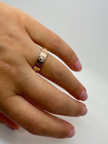 18CT ROSE GOLD HALF ETERNITY WEDDING BAND 0.11CT DIAMONDS RING GG445 - Picture 13 of 22