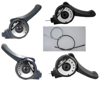 SUNRACE SL-M10 FRICTION 2//3 x 5//6//7-SPEED THUMB BICYCLE SHIFTERS