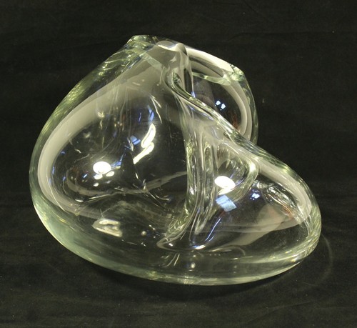 Mid Century John Bingham kopflose Katze mundgeblasen Kunstglas signiert Skulptur - Bild 4 von 12