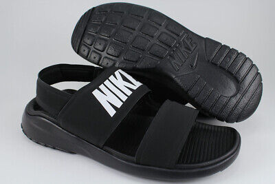 nike tanjun sandals black and white