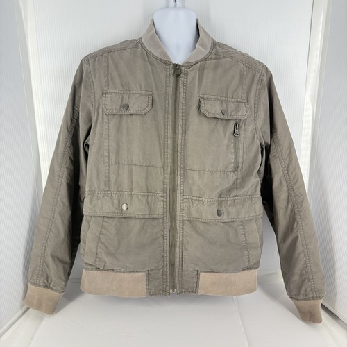 Vintage Banana Republic 80s Safari Jacket Field Coat Expedition Green Mens Large