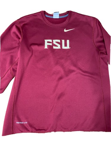 Nike Florida State Seminoles Thermafit Sweater PE Crewneck Men's Size Small - Picture 2 of 5