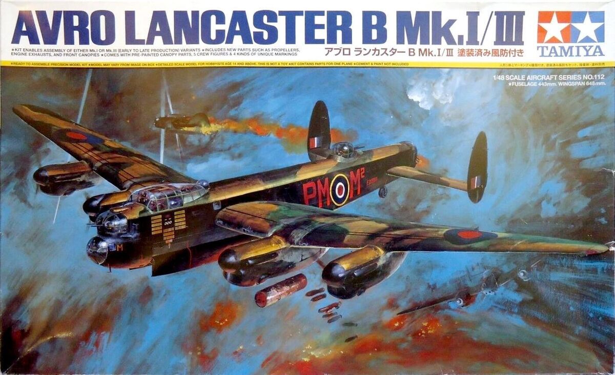 TAMIYA 1/48 AVRO Lancaster B Mk.I/III Plastic Model Kit from TAMIYA 1/48 AVRO Lancaster B Mk.I/III Plastic Model Kit from